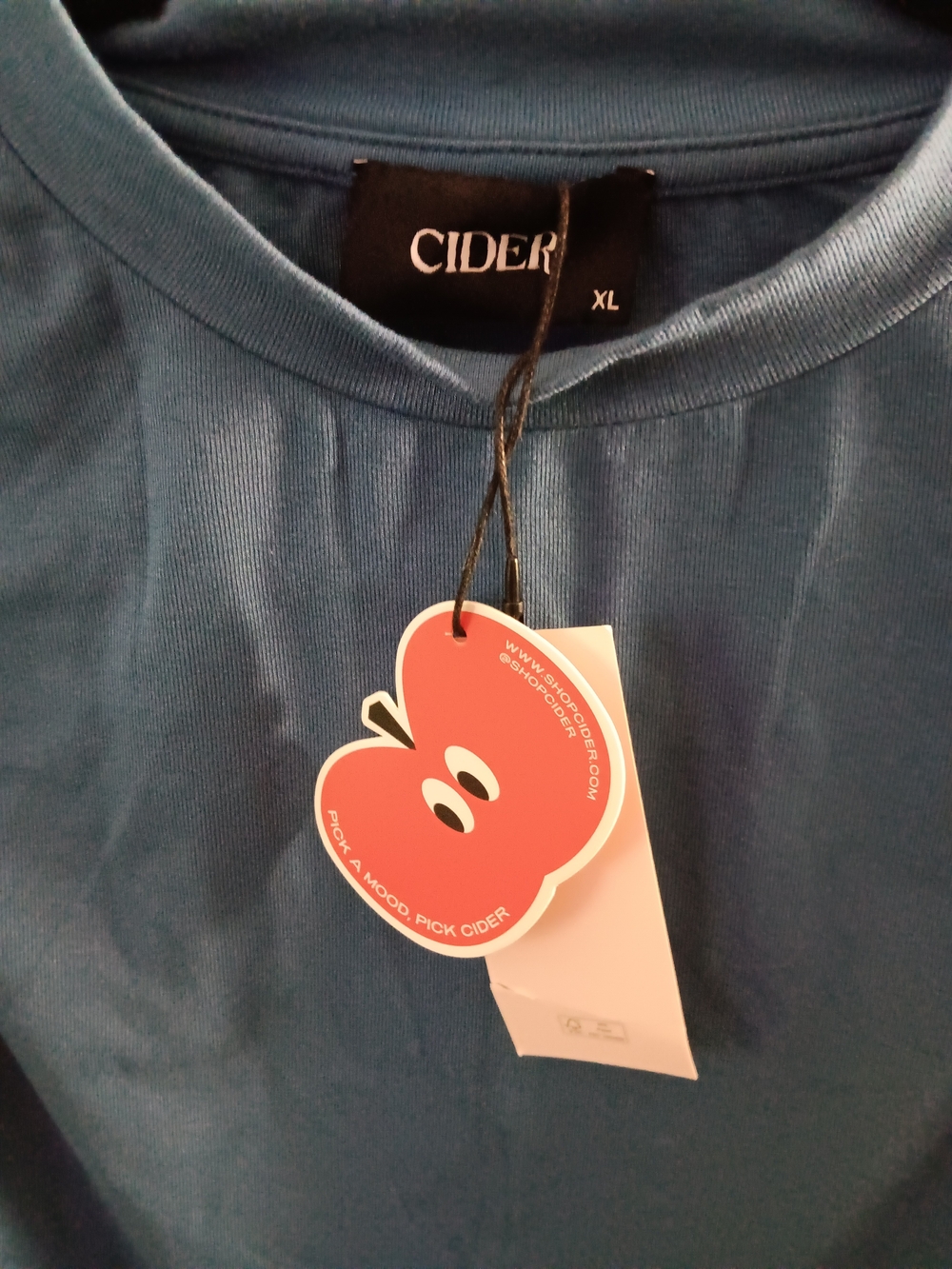 Cider Teal Blue Crewneck Tee